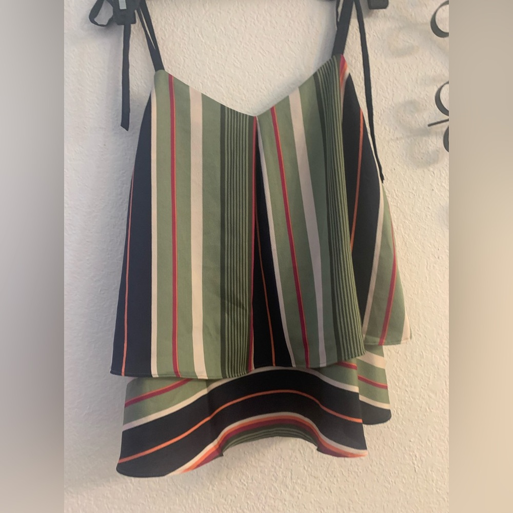 Banana Republic Multicolor Striped Camisole Crop Top
